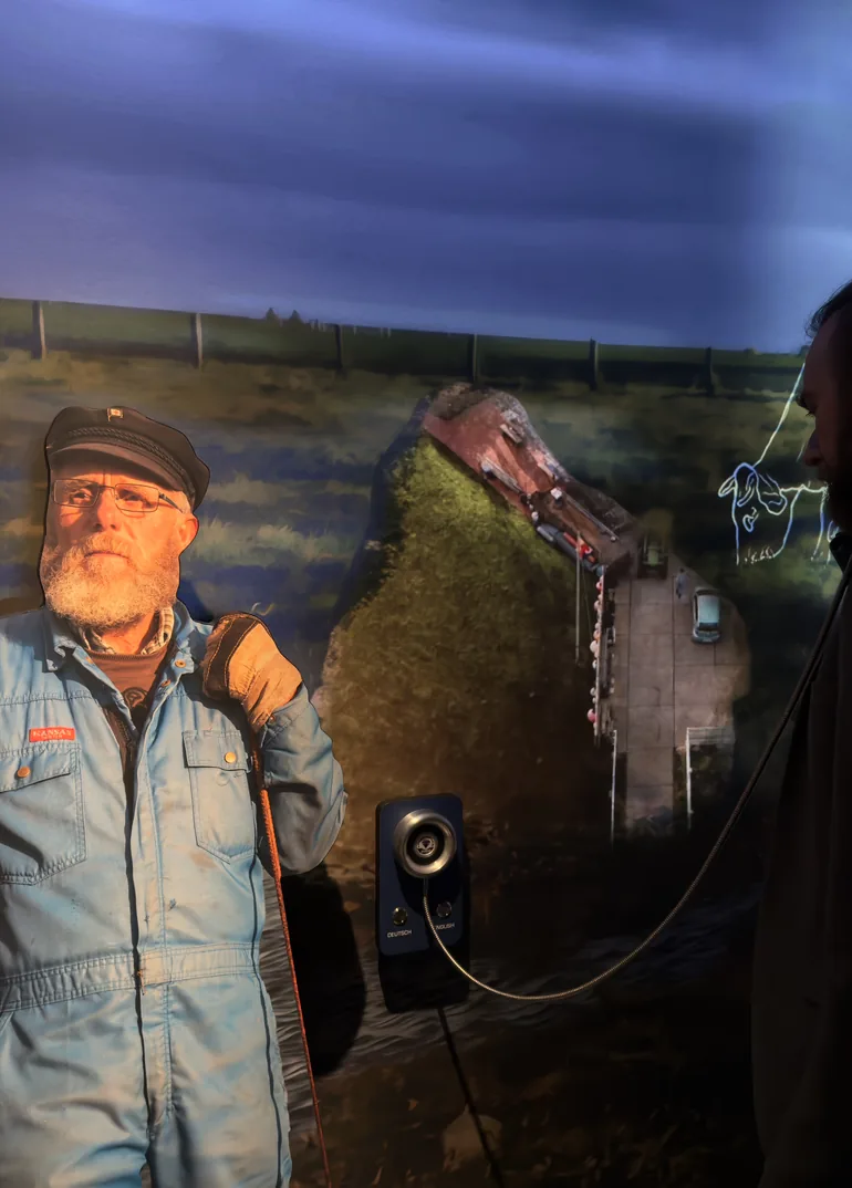 Immersive Hallig Langeneß experience space at Klimahaus Bremerhaven