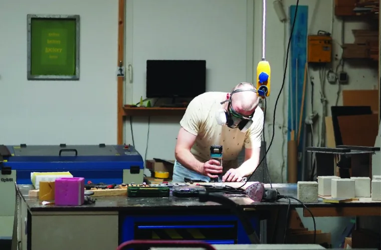 Inside the ping workshop in Bremen